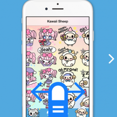 「かわいいスタンプ ～ 無料で使い放題の新作スタンプを続々追加中! ～」でトークを盛り上げようのアイコン