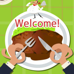 みんな大好きファミレスからの脱出だ！【脱出ゲームファミレス】のアイコン