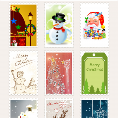 「クリスマスのグリーティングカード」で、祝福をのアイコン