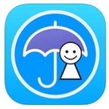 「てるてる坊主」で簡単に今いる場所の降水量と降水確率を一発でチェック！のアイコン