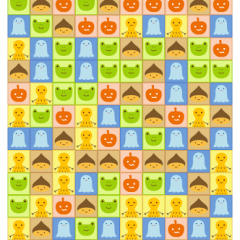 「ちょこけし」かわいいキャラクターに癒され気分もスッキリする、パズルゲームアプリのアイコン