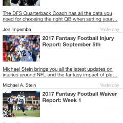 「FantasyAlarm - Fantasy Football 2016」は、アメリカンフットボールの情報アプリのアイコン