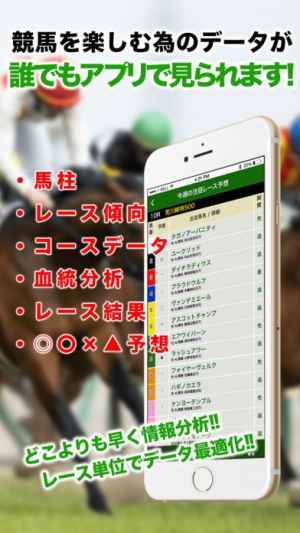 Jra競馬予想情報アプリ 初心者でも収支アップ馬券術 Iphone Android対応のスマホアプリ探すなら Apps