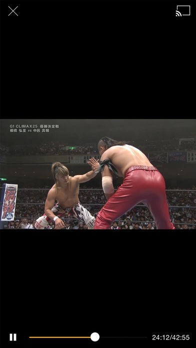 新日本プロレスワールドChromecastプレイヤー | スクリーンショットその1