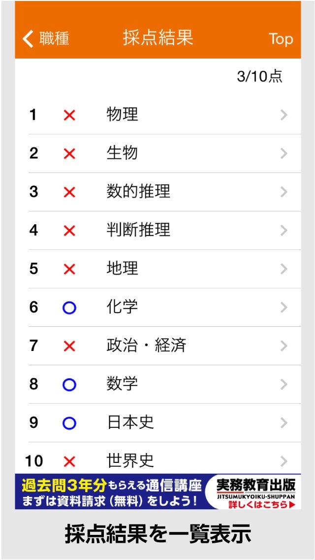 実務教育出版の公務員過去問チャレンジ | iPhone・Android対応の