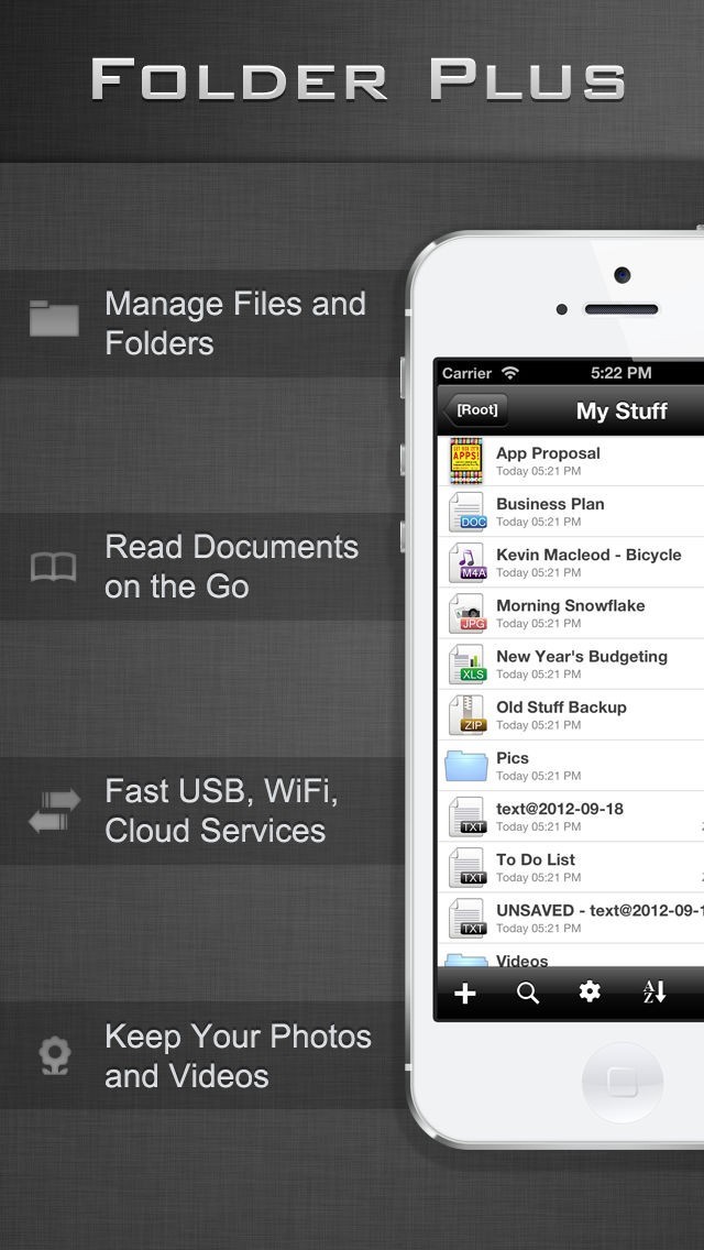 File Manager Folder Plus iPhone・Android対応のスマホアプリ探すなら.Apps