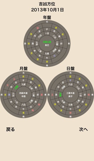 九星方位盤 | iPhone・Android対応のスマホアプリ探すなら.Apps