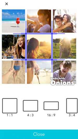 レイアウトに動画や写真をはめて繋げられる編集アプリ Onions Iphone Androidスマホアプリ ドットアップス Apps