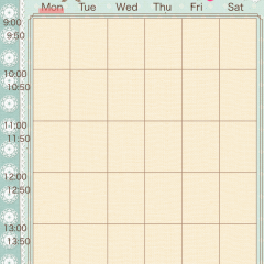 学校の授業管理におすすめのiPhoneアプリ「きせかえ時間割」。かわいいテーマで楽しく使える！のアイコン