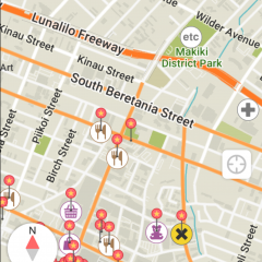 「トラベルコ‐海外/国内オフライン地図アプリ」　ネット環境がなくてもナビやスポット検索ができるマップアプリのアイコン