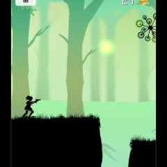 「シルエット少女2」は簡単操作で楽しめるアクション風ランニングゲームのアイコン