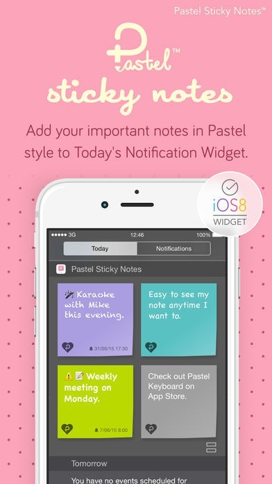 sticky notes widget needs brighter colors