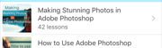 「Adobe Photoshopのチュートリアルのための写真家のツール」Photoshopの使い方を教えてくれるアプリ