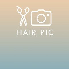 「HAIR PIC」カットモデルを探しているスタイリスト、スタイリストを探している人を繋げるアプリのアイコン