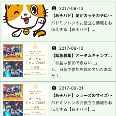 「バドミントンクラブハウス　チック公式アプリ」道具選びからプレイのことまでおまかせのアイコン