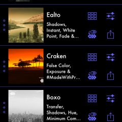 「Preset - Design Custom Photo Filters」簡単操作の本格派写真加工アプリのアイコン