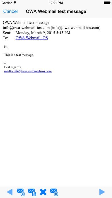 OWA Webmail | スクリーンショットその2