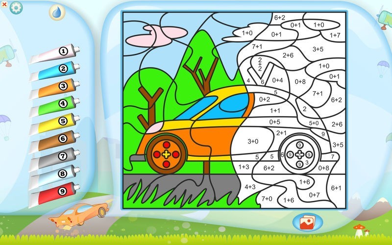 Color By Number Vehicles