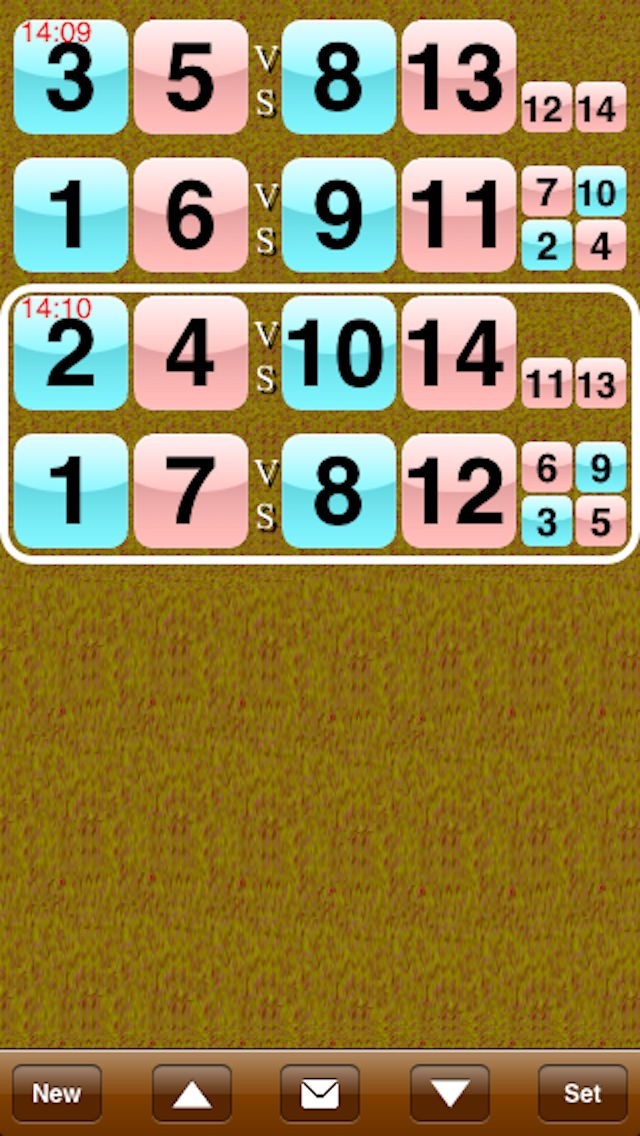 テニス乱数表 Pro -- Team | スクリーンショット