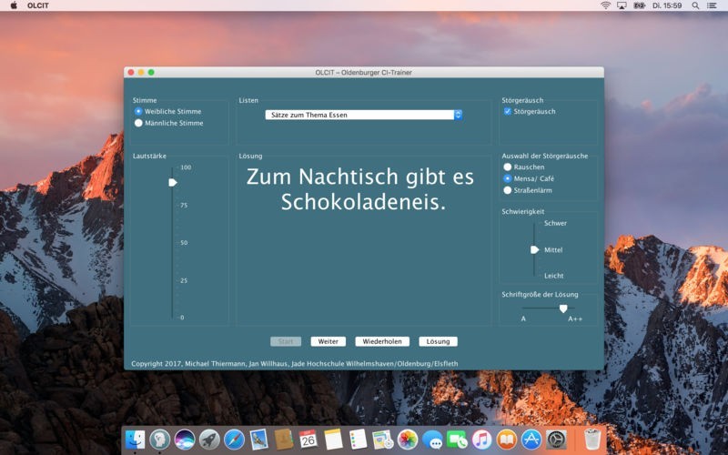 Oldenburger CI-Trainer (OLCIT) | スクリーンショットその2
