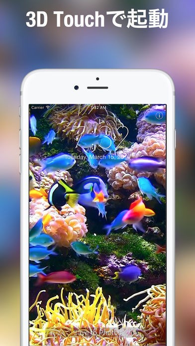 ロック画面用の水族館ライブ壁紙 Iphone Androidスマホアプリ ドットアップス Apps