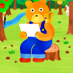 エンターテイメントランキング上位！ストレス解消・癒やしのアプリ「聞いてよ！クマさん」のアイコン