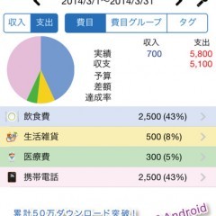 お金を貯めるにはまず自己資産の管理から！これで解決「貯まる家計簿」のアイコン