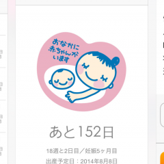 新しい命を見守ってくれる。わたしだけのダイアリー「妊娠カレンダー 」のアイコン