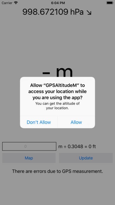 GPS海抜標高計測表示高度計気圧計測定機 | スクリーンショットその1