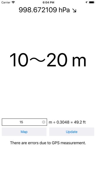 GPS海抜標高計測表示高度計気圧計測定機 | スクリーンショットその2