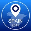 スペインオフライン地図+シティガイドナビゲーター、観光名所と転送 アイコン