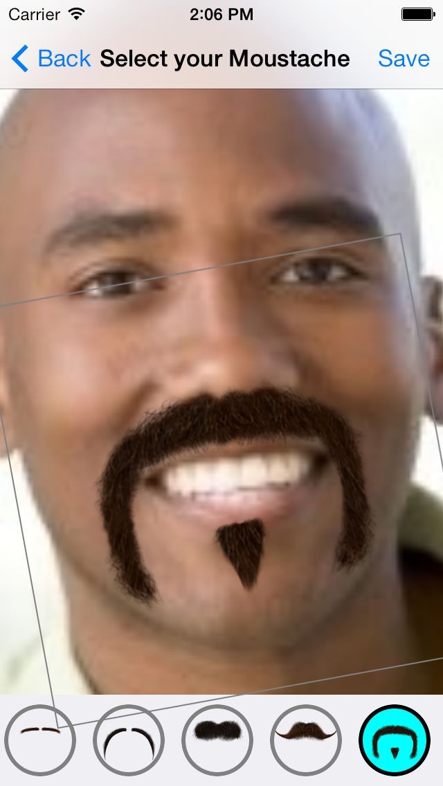 口ひげ写真 Moustache Booth | スクリーンショット