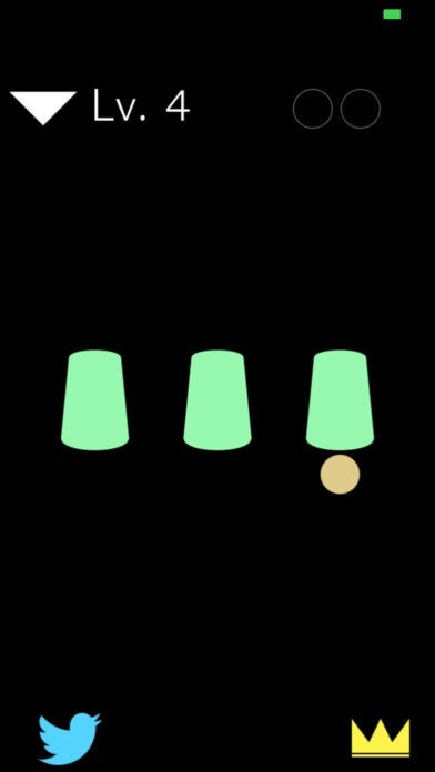 カップシャッフル - 動体視力テスト | スクリーンショットその1