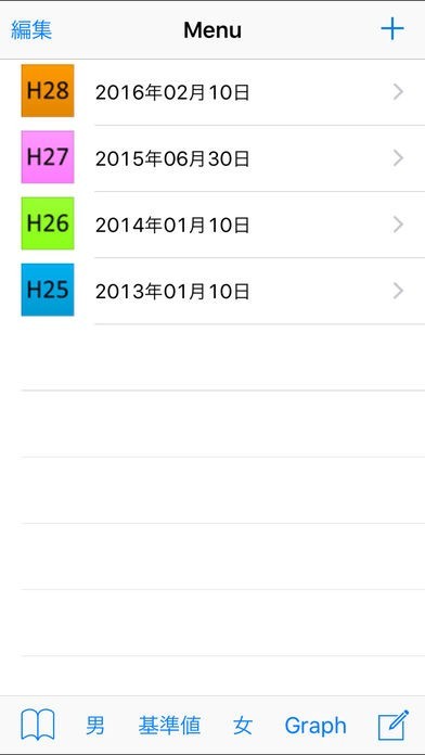 臨床検査記録 | スクリーンショット