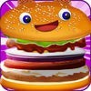 バーガーファーストフード料理ゲーム - 女の子のためのハンバーガーメーカーゲーム アイコン