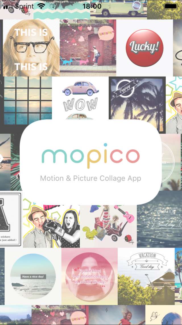 おしゃれに写真や動画をコラージュできる Mopico Iphone Androidスマホアプリ ドットアップス Apps