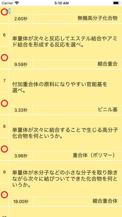高分子化合物の一問一答 有機化学 | iPhone・Android対応の