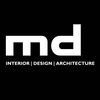 md INTERIOR DESIGN ARCHITECTURE アイコン
