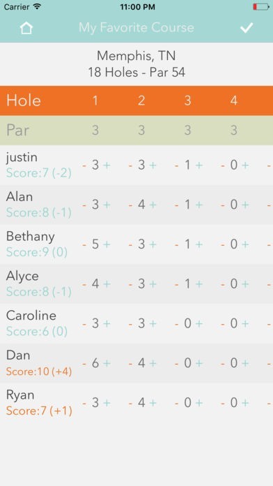 iDisc Golf Scorecard | スクリーンショット