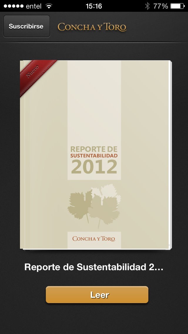 Reporte de sustentabilidad — Viña Concha y Toro | スクリーンショット