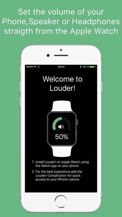 Louder! - Volume Control from your Watch | スクリーンショット
