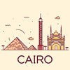 カイロ 旅行 ガイド ＆マップ アイコン