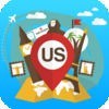 アメリカ合衆国アメリカ合衆国 オフライン旅行ガイド＆地図。ツアー紹介 ニューヨーク ニューヨーク,ロサンゼルス,シカゴ,マイアミ アイコン