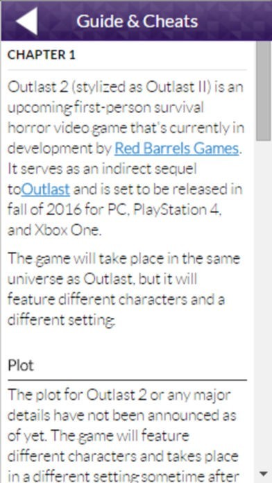 Great App for Outlast 2 version | スクリーンショットその2