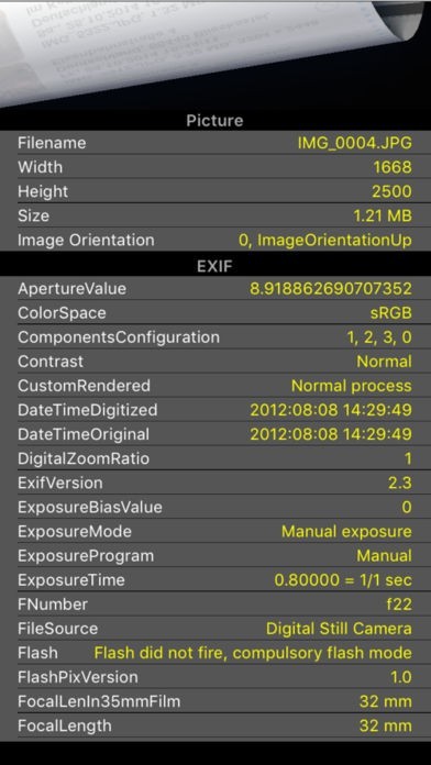 iMetaPhoto | スクリーンショット