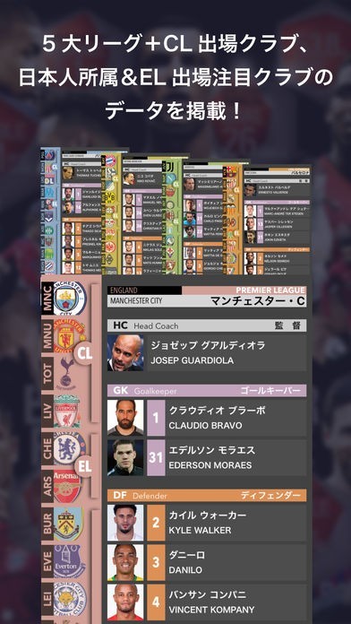 EG欧州サッカー名鑑 2018-2019 | スクリーンショットその1
