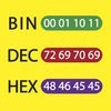 Bin Dec Hex Text Converter with Calculator アイコン