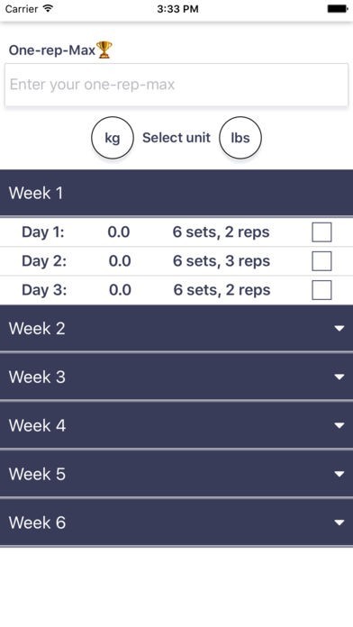Russian Squat Program | スクリーンショットその2