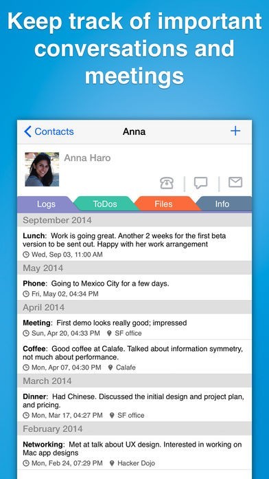 contacts journal crm for pc