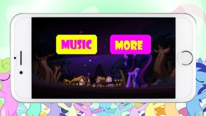 ポニーは、就寝前ポニーMLPの子守唄を演奏し、聴い大好き男の子と女の子のための睡眠ゲームが鳴ります。 | スクリーンショットその1